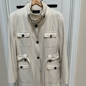 Donneybrook cream wool women’s trench